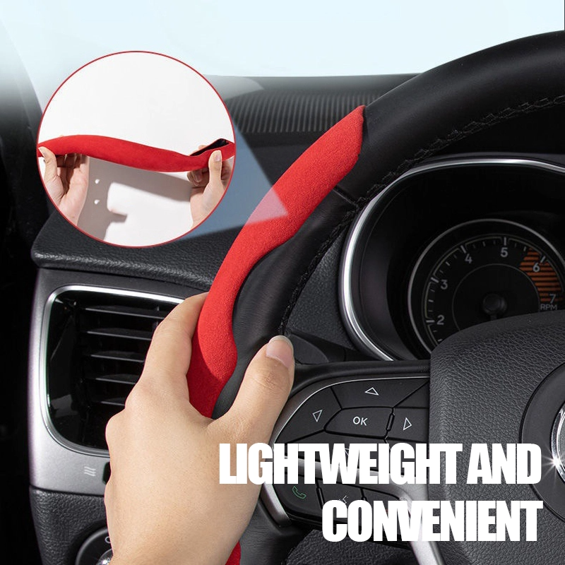 Suede Steering Wheel Cover