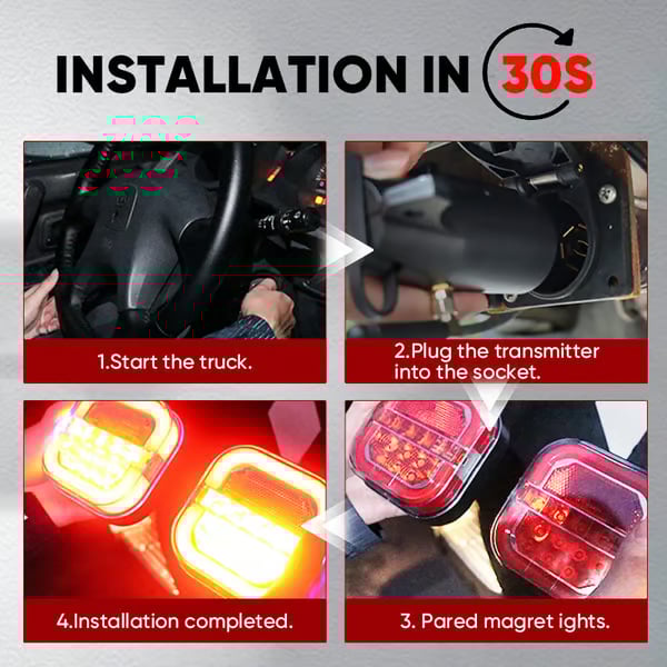 🔥Last Day 49% OFF - ✨Wireless Trailer Lights Kit