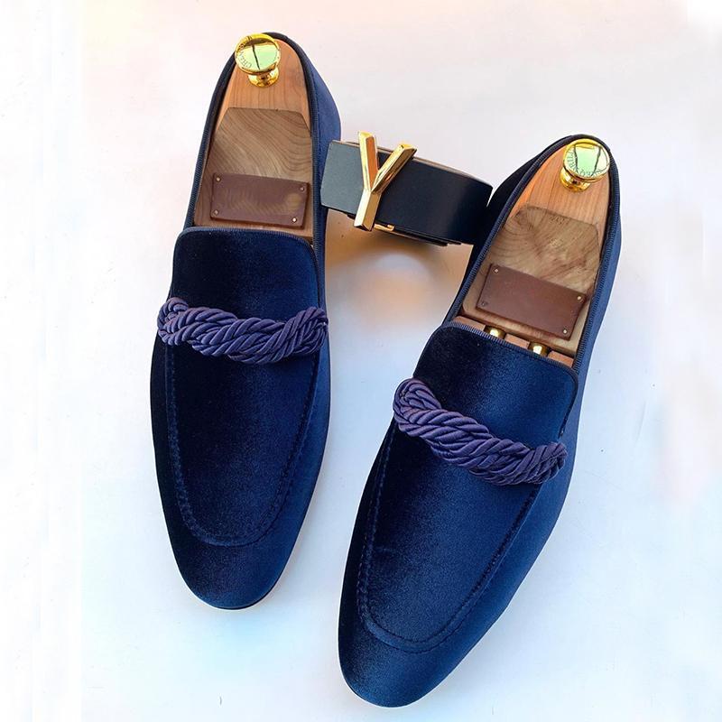 Suede Pointed Toe Loafers-Zittor