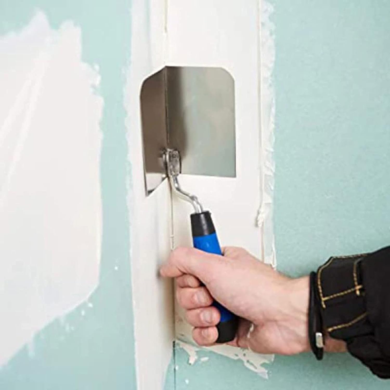 Espátula de gesso Perfect 90 graus Grip ergonômico canto borracha ferramenta de canto espátula drywall canto