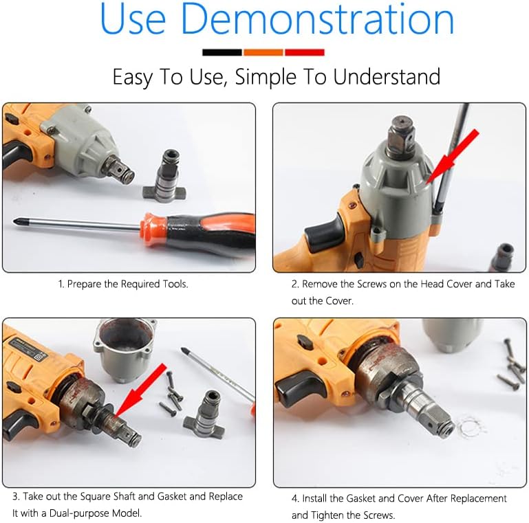 T-Shaft Electric Wrench Adapter