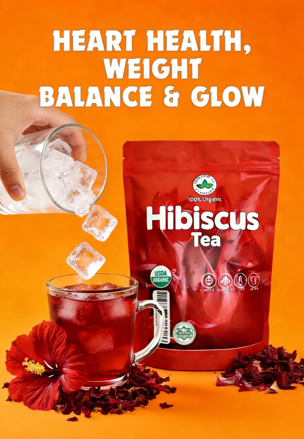Natural Hibiscus Herbal Tea – Daily Wellness Drink