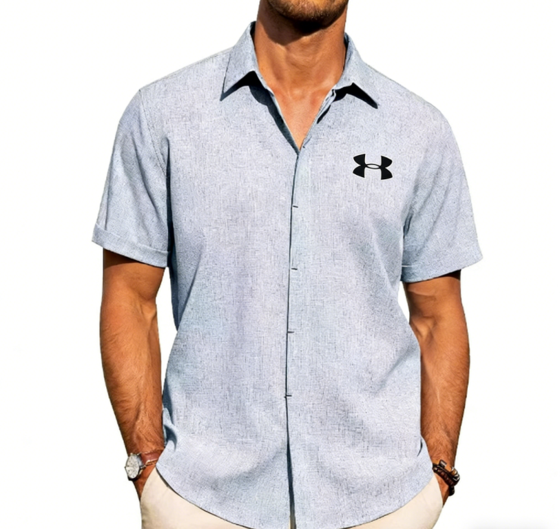 Light Mature Casual Linen Shirt