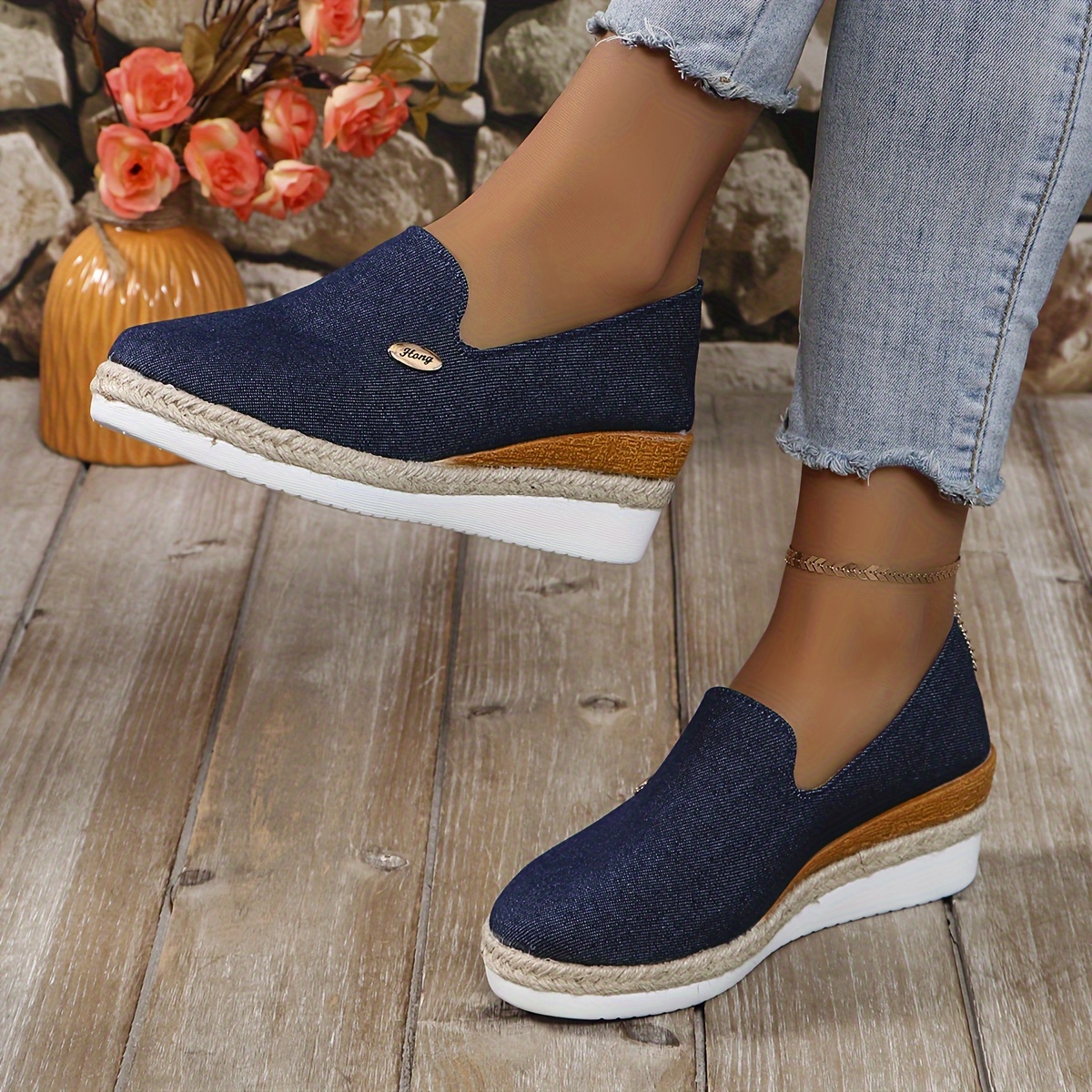 Women's Solid Color Casual Loafers