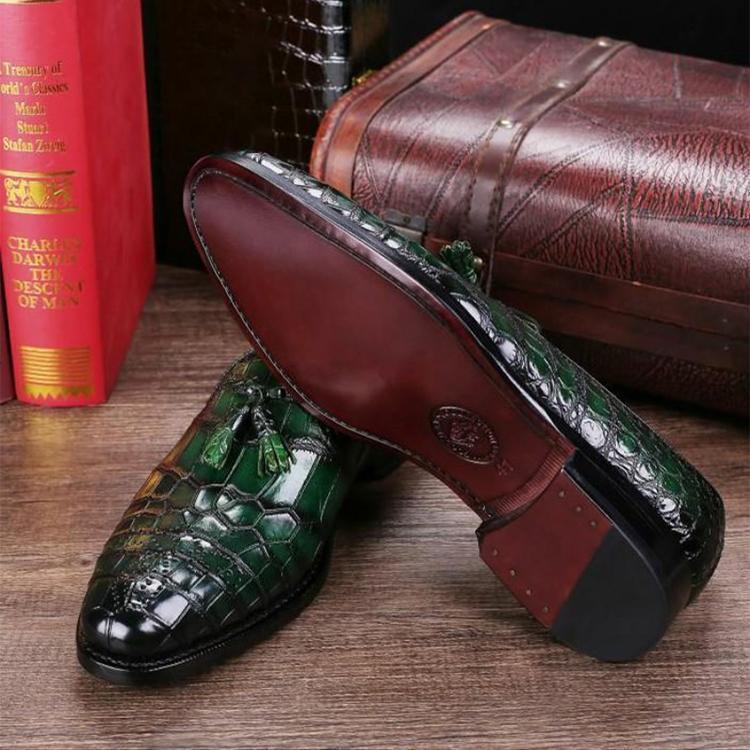 Classic Alligator Tassel  Slip-On Shoes-Zittor