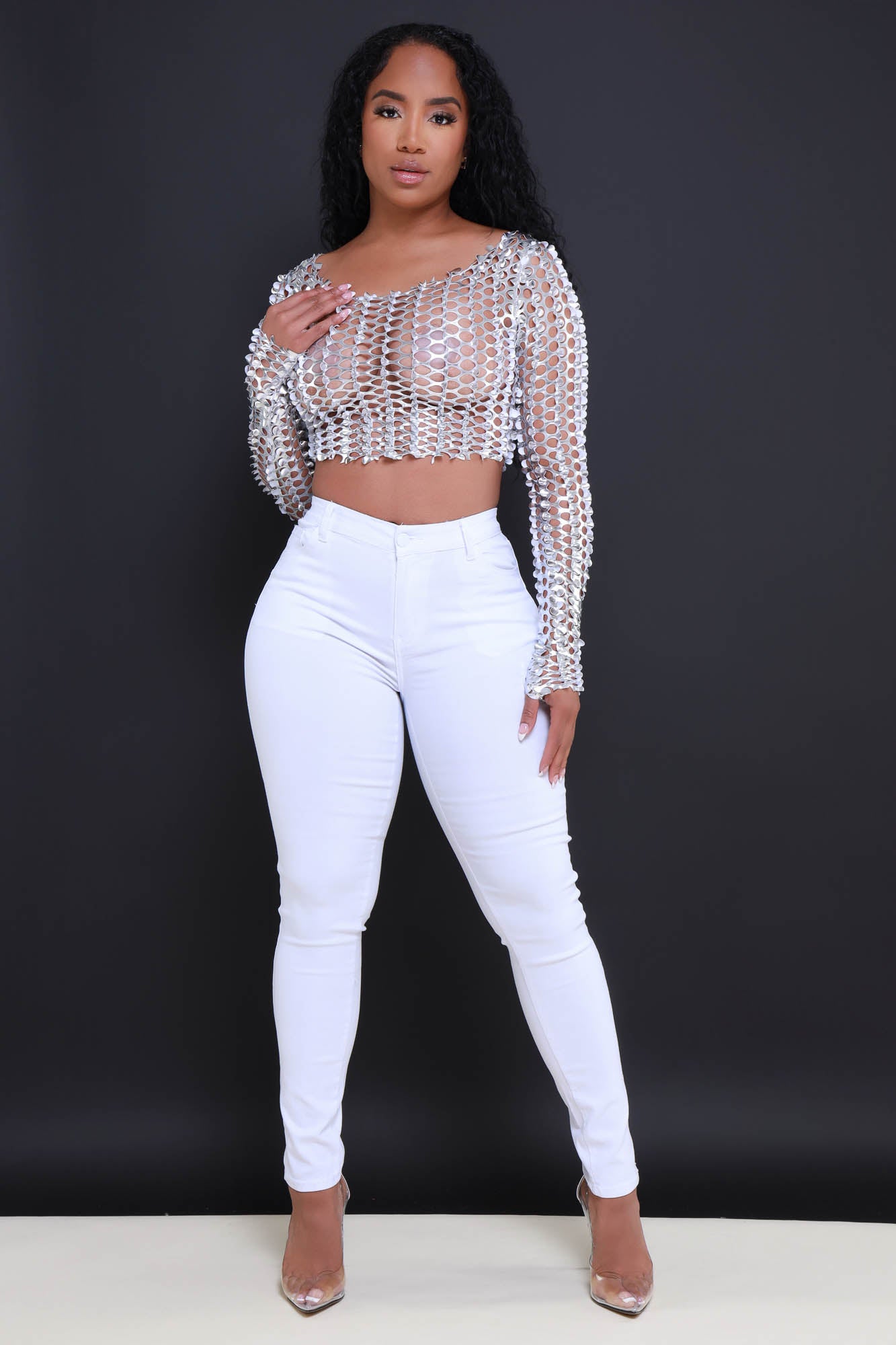 Blacklist Butt Lifting Mid Rise Stretchy Jeans - White