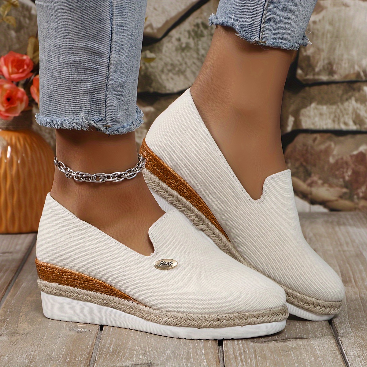 Women's Solid Color Casual Loafers