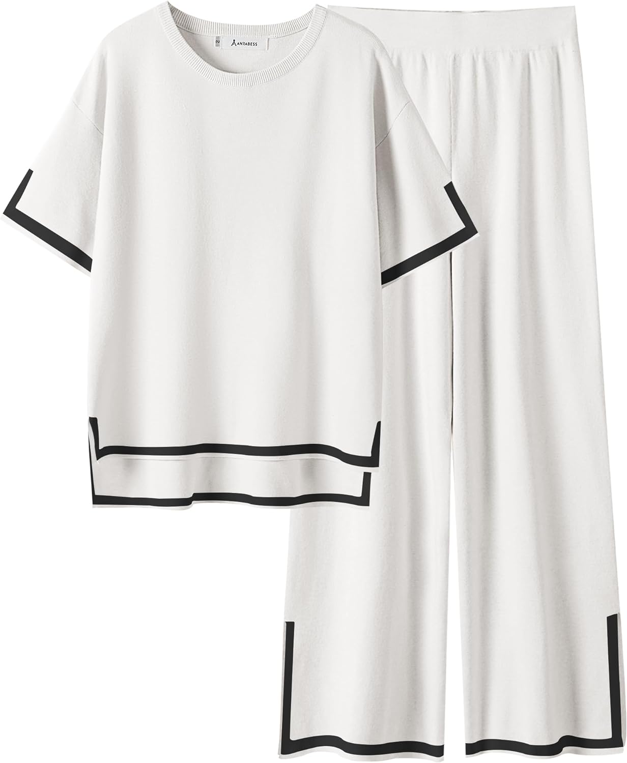 Women's 2 Piece Short Sleeve Pullover Sweater Sets