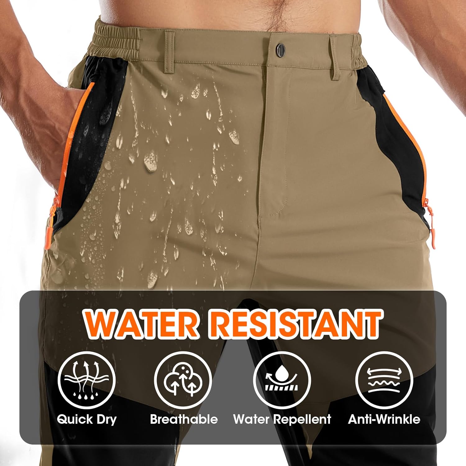 Men's Quick Drying Waterproof Breathable Outdoor Sports Pants