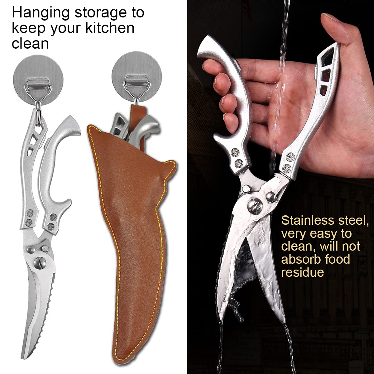 Steel Pro™ All in 1 Stainless Kitchen Scissors