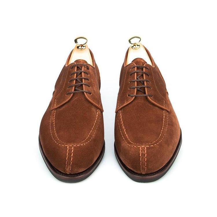 Suede Lace-Up Formal Dress Shoes-Zittor