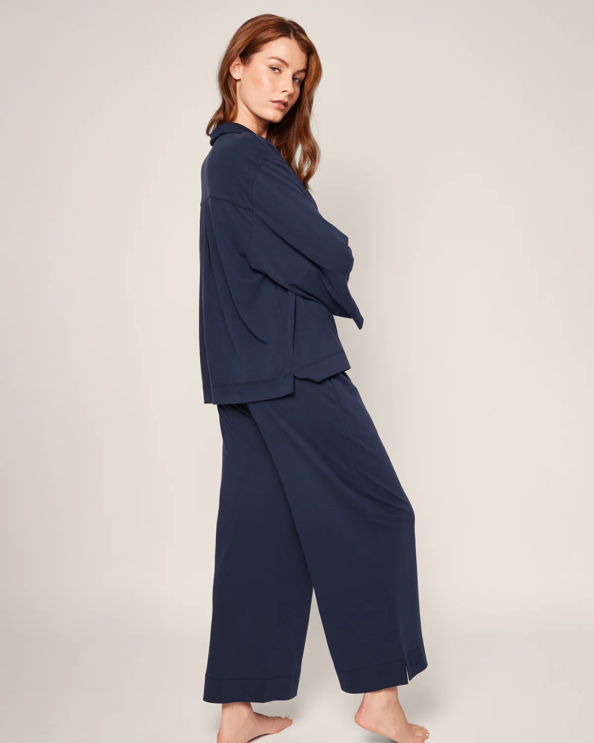 The Olivia Wide-Leg Pima Cotton Pajama Set