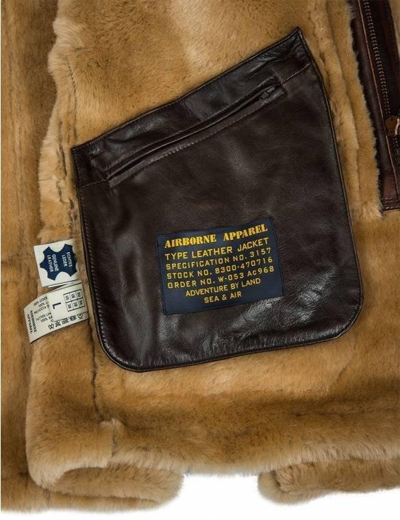 JACKET PILOT FROM SHEEPSKIN B-7 ARCTIC PARKA ART.208[FREE SHIPPING TODAY]
