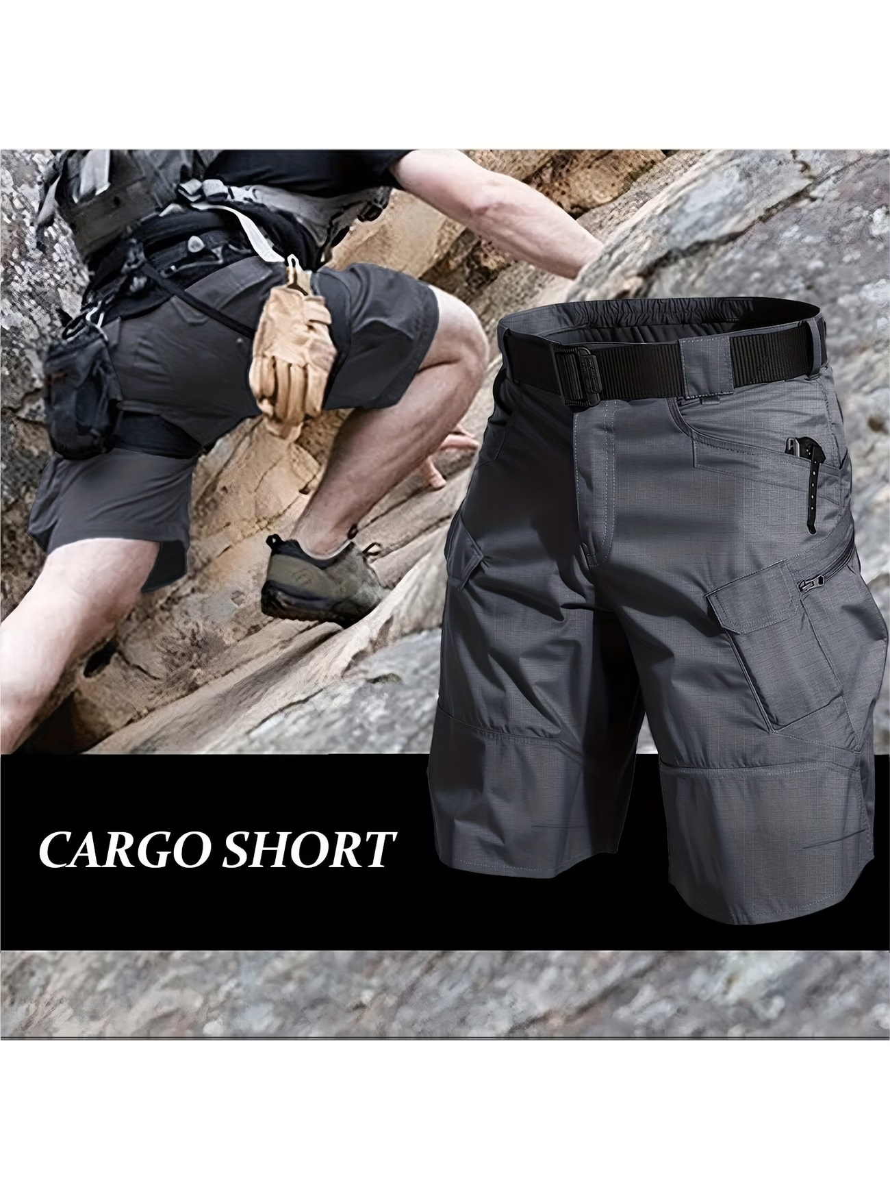 ✨Clearance Sale 50% OFF -  Men Cargo Shorts, Breathable Quick Dry Tactical Work Pants With Multi Pockets