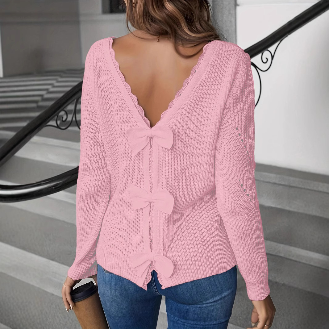 🔥Early Autumn  45%OFF Promotion🔥Women's Elegant V-Neck Unique Design Sweater