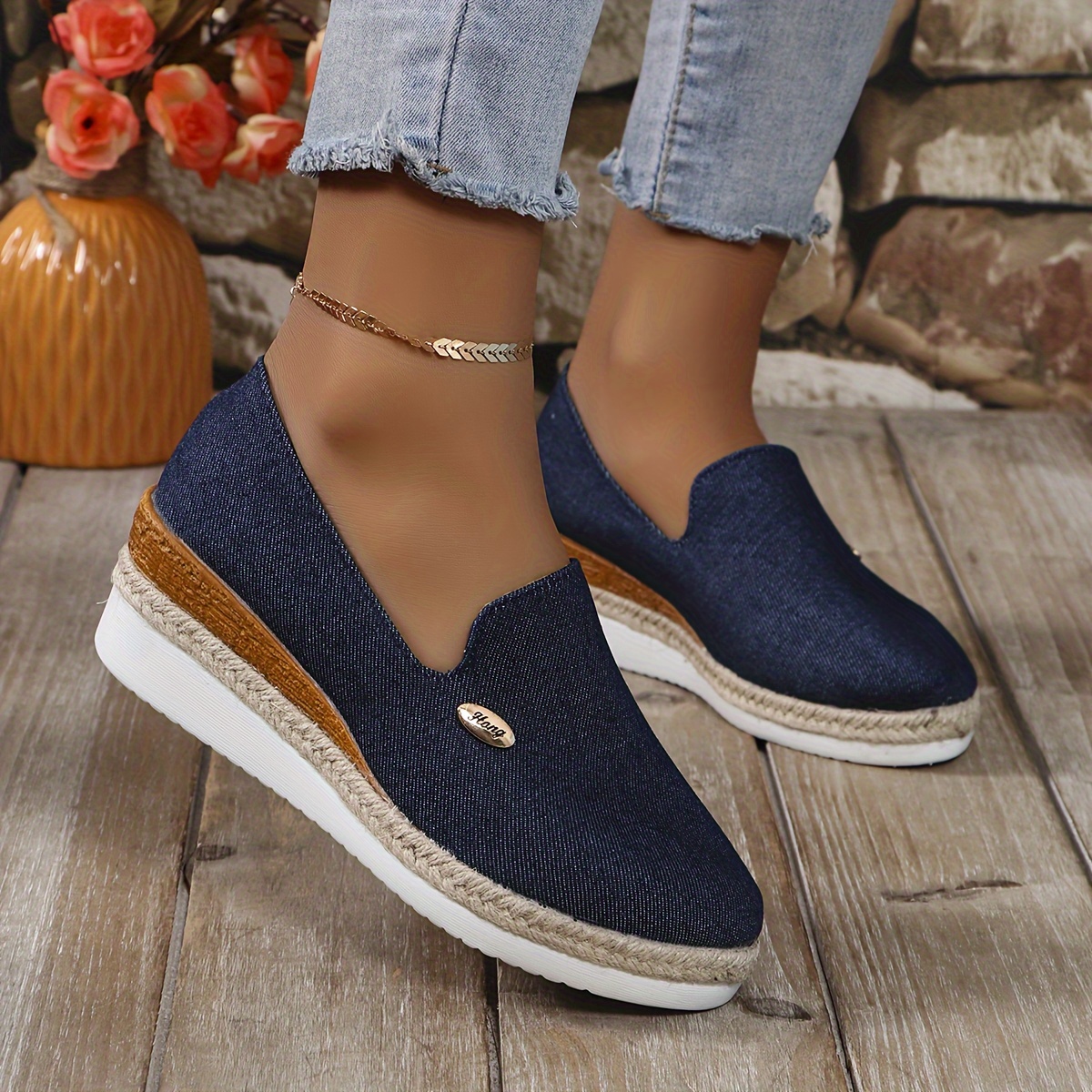 Women's Solid Color Casual Loafers