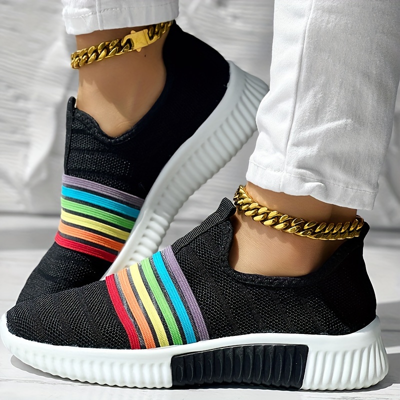Women's Colorful Knitted Sneakers