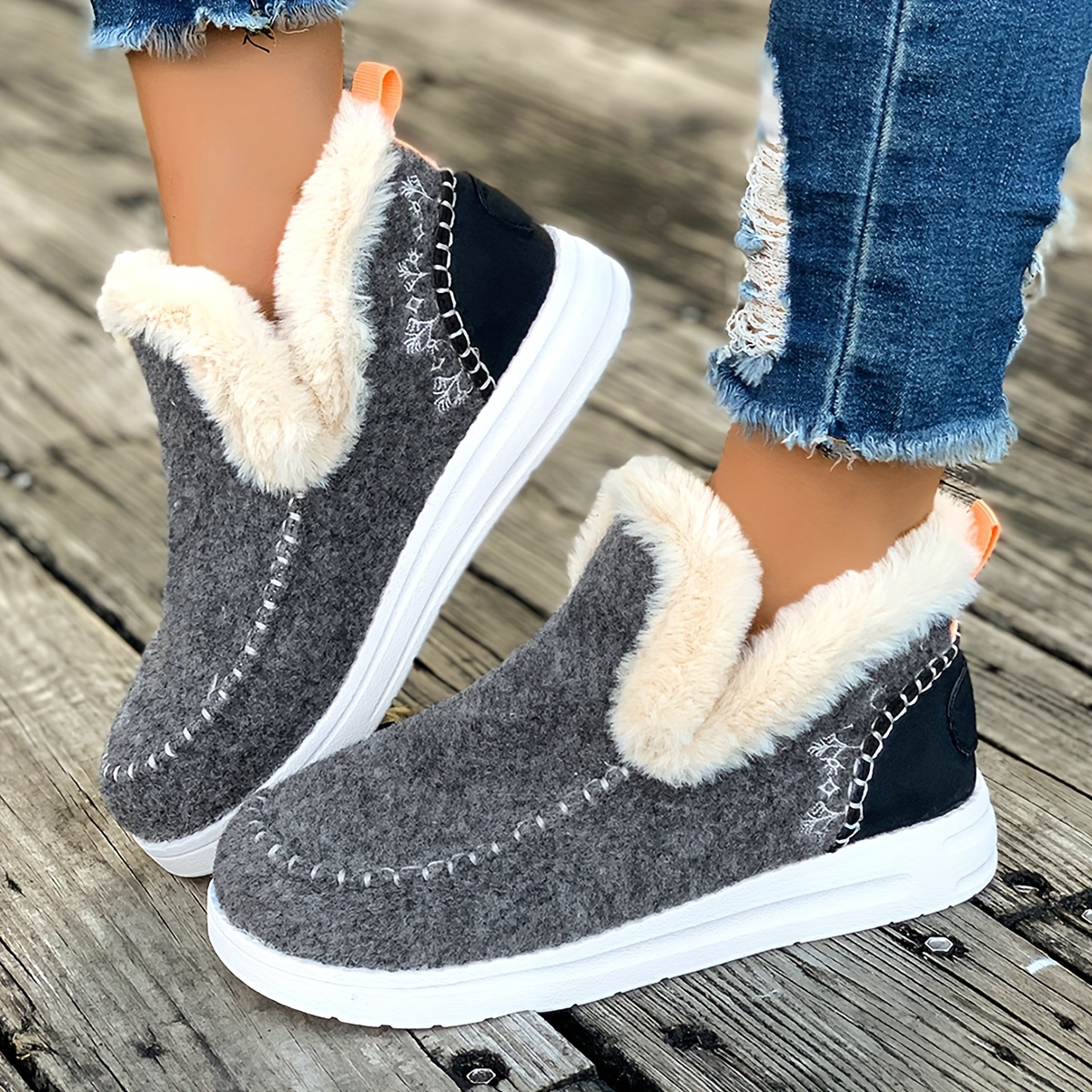 Women's Winter Fleece Lined Ankle Booties