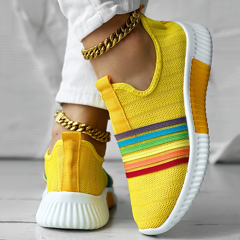 Women's Colorful Knitted Sneakers