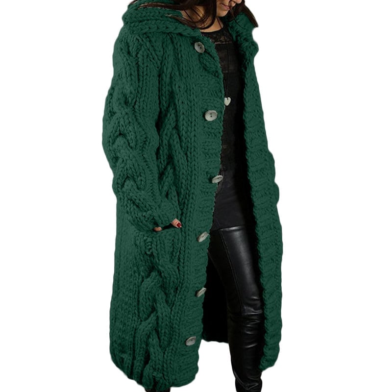 2023 Knitted Thick-Line Jumper Coat
