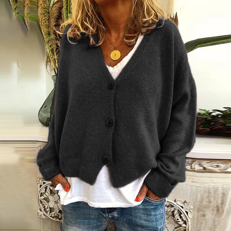 Button Down Casual Comfy Knitwear