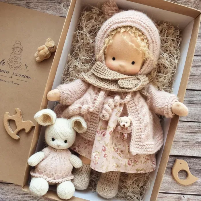 🎁Awsome Gift for Kids-Handmade Waldorf Doll