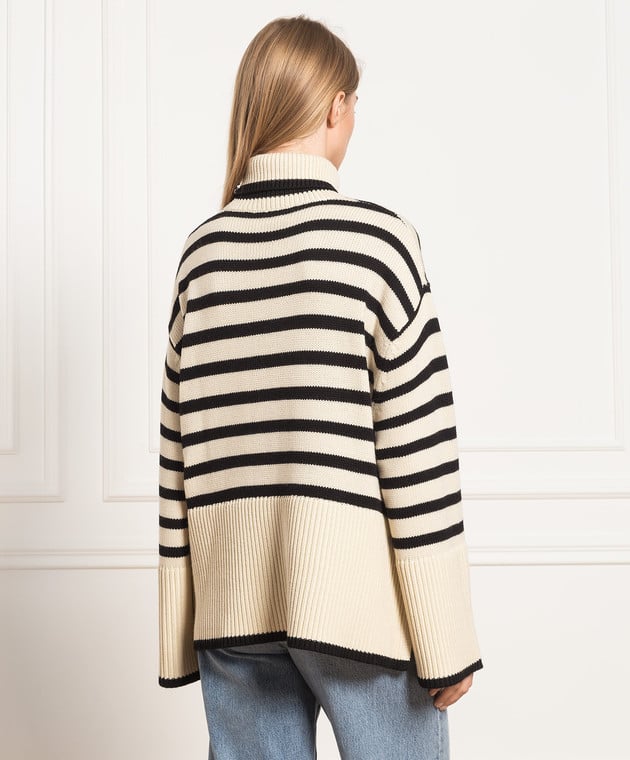 Toteme Milk sweater with contrasting stripes 212562758 image 4