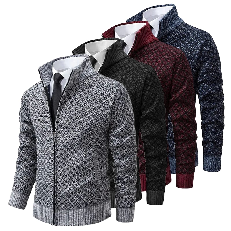 REMY-DOÎR JACQUARD KNITTED SWEATER