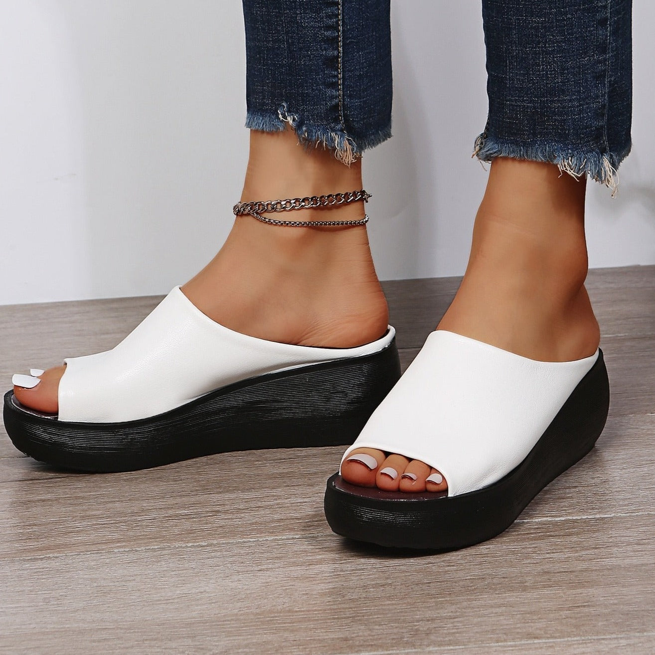 🔥LAST DAY SALE-49% OFF-👡Ladies Leather Sole Slippers