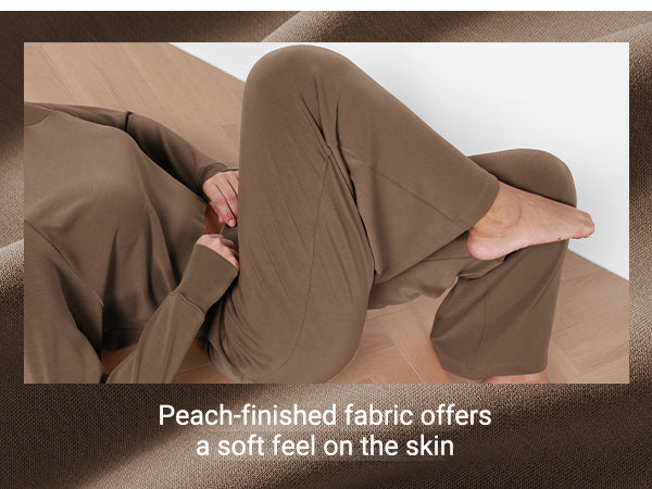 Ododos Modal Soft High Waist Wide Leg Casual Pants with Pockets