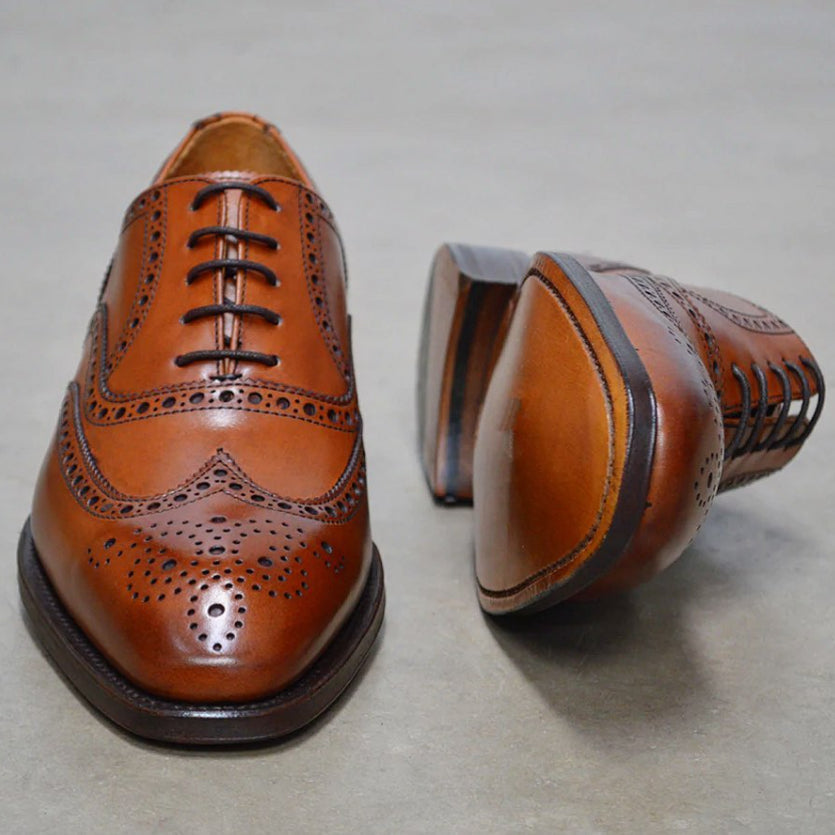 Men's Brown Boutique Brogues Shoes A05-Zittor