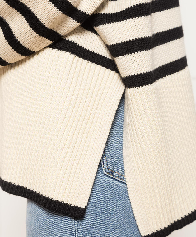 Toteme Milk sweater with contrasting stripes 212562758 image 5