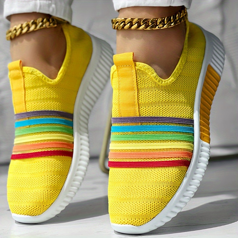Women's Colorful Knitted Sneakers
