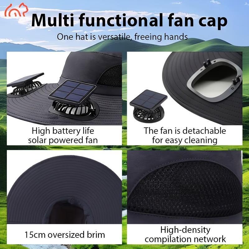 Beat the Heat with Our Solar-Powered Cooling Hat! 🌀