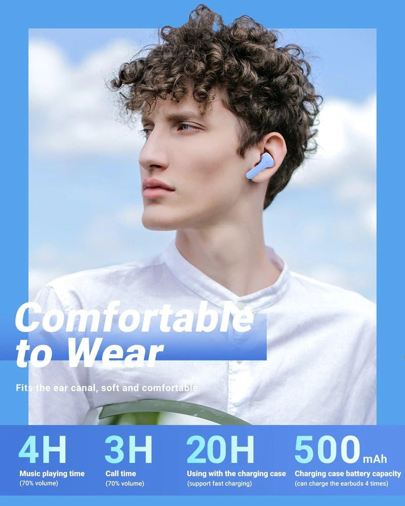 EIFRT™ Bluetooth Headphones Crystal Earbuds (Works With iPhone & Android)