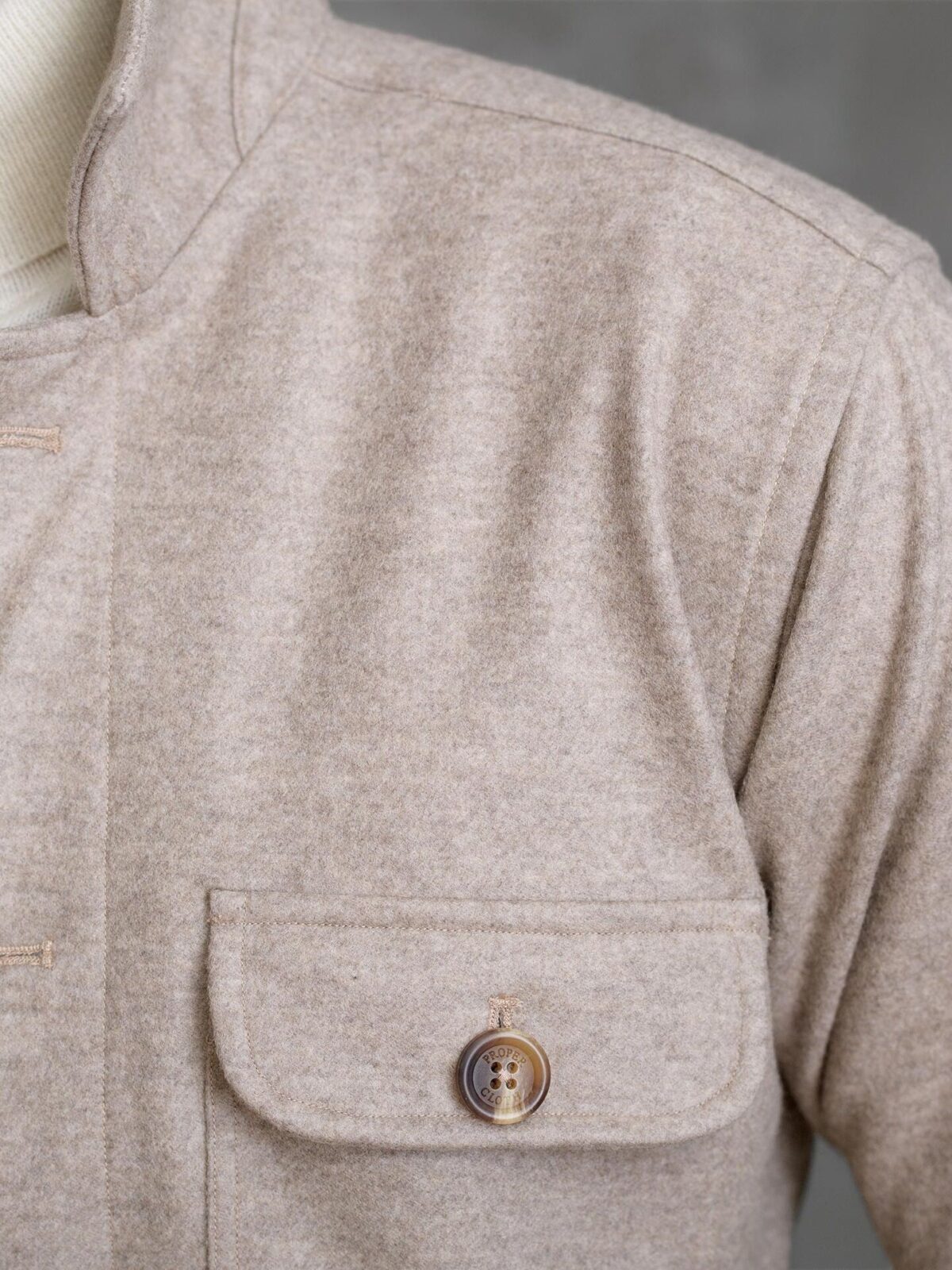 Blue Flannel Safari Jacket