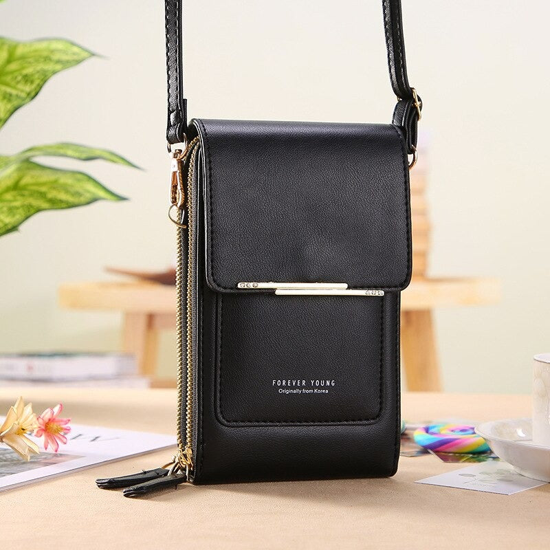 Multifunctional Touch Screen Phone Crossbody Wallet Bag