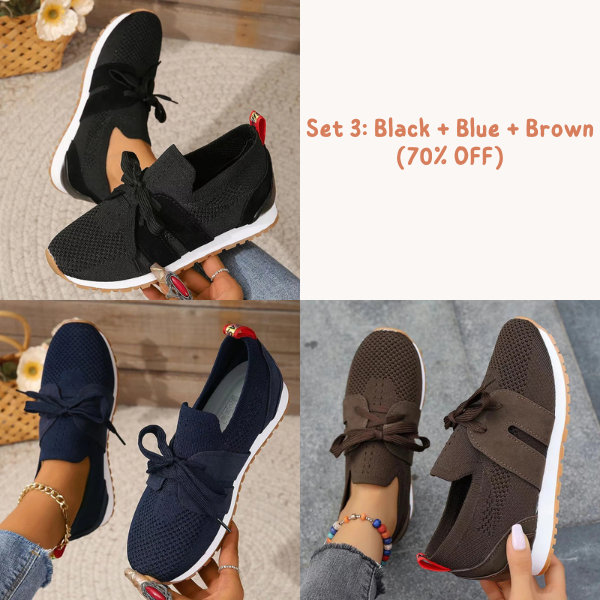 🔥Women's Breathable Flying Woven Orthopedic Sneakers (SALE 70% OFF)