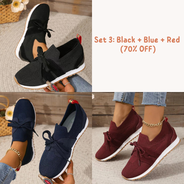 🔥Women's Breathable Flying Woven Orthopedic Sneakers (SALE 70% OFF)