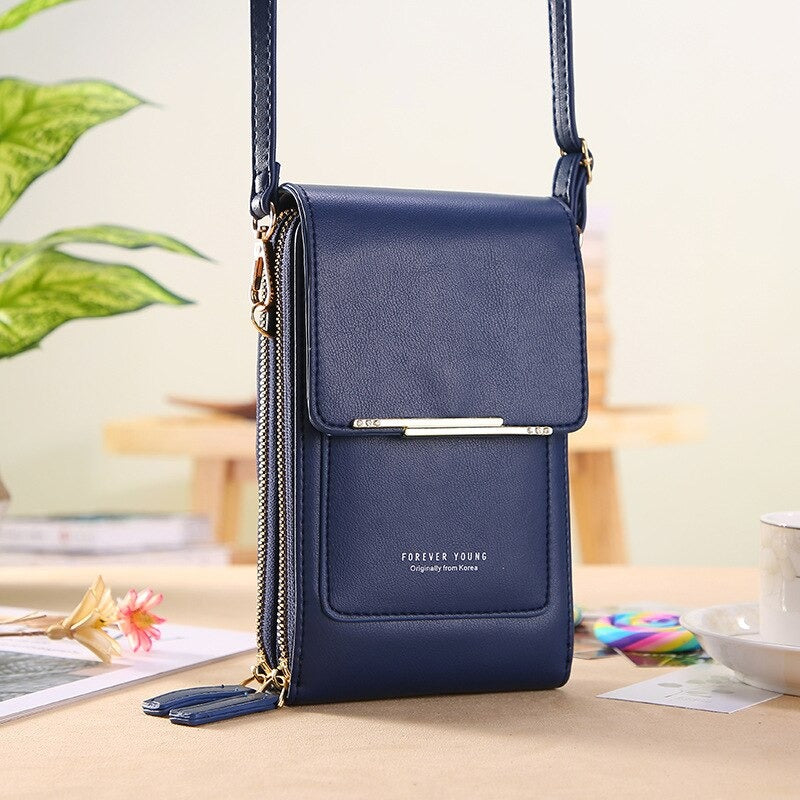 Multifunctional Touch Screen Phone Crossbody Wallet Bag