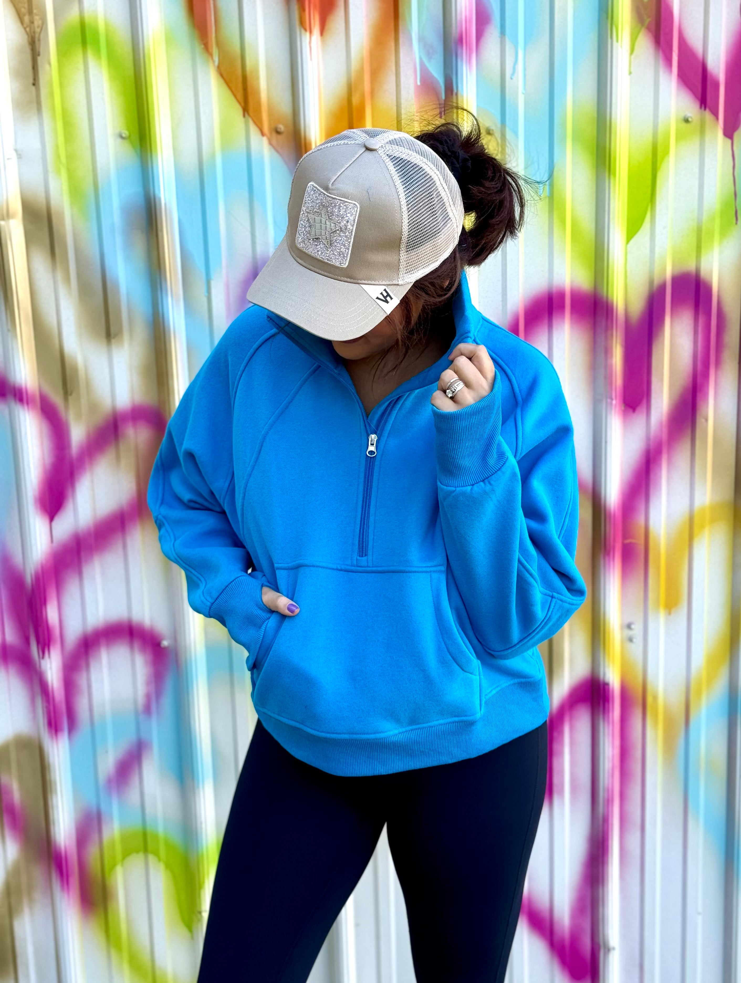 Fleece Lined Lightweight 1/2 Zip Pullover