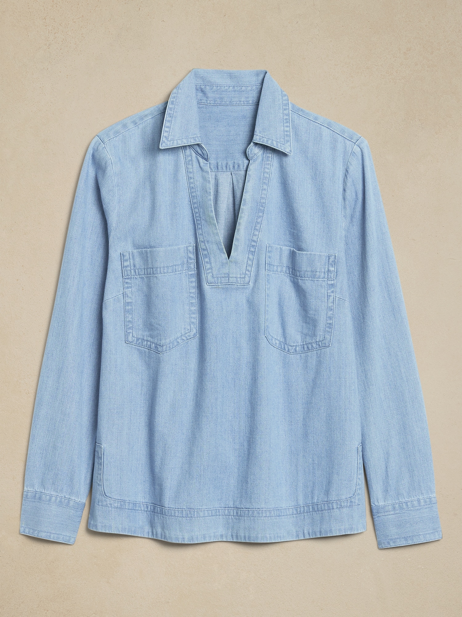 2024 New Spring Women's Denim Shirt  with Long Sleeves