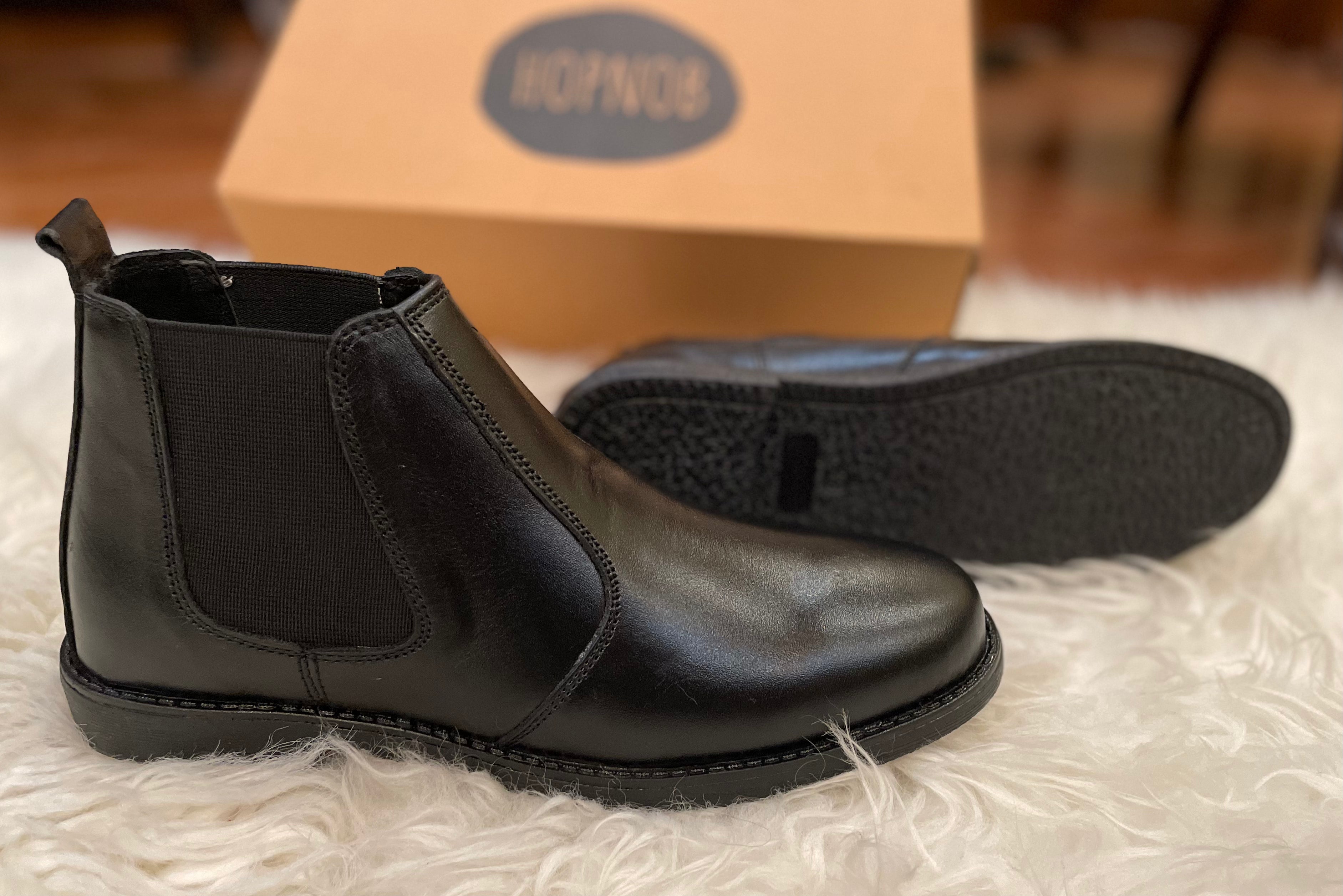 Pure Cow Leather Chelsea Boots