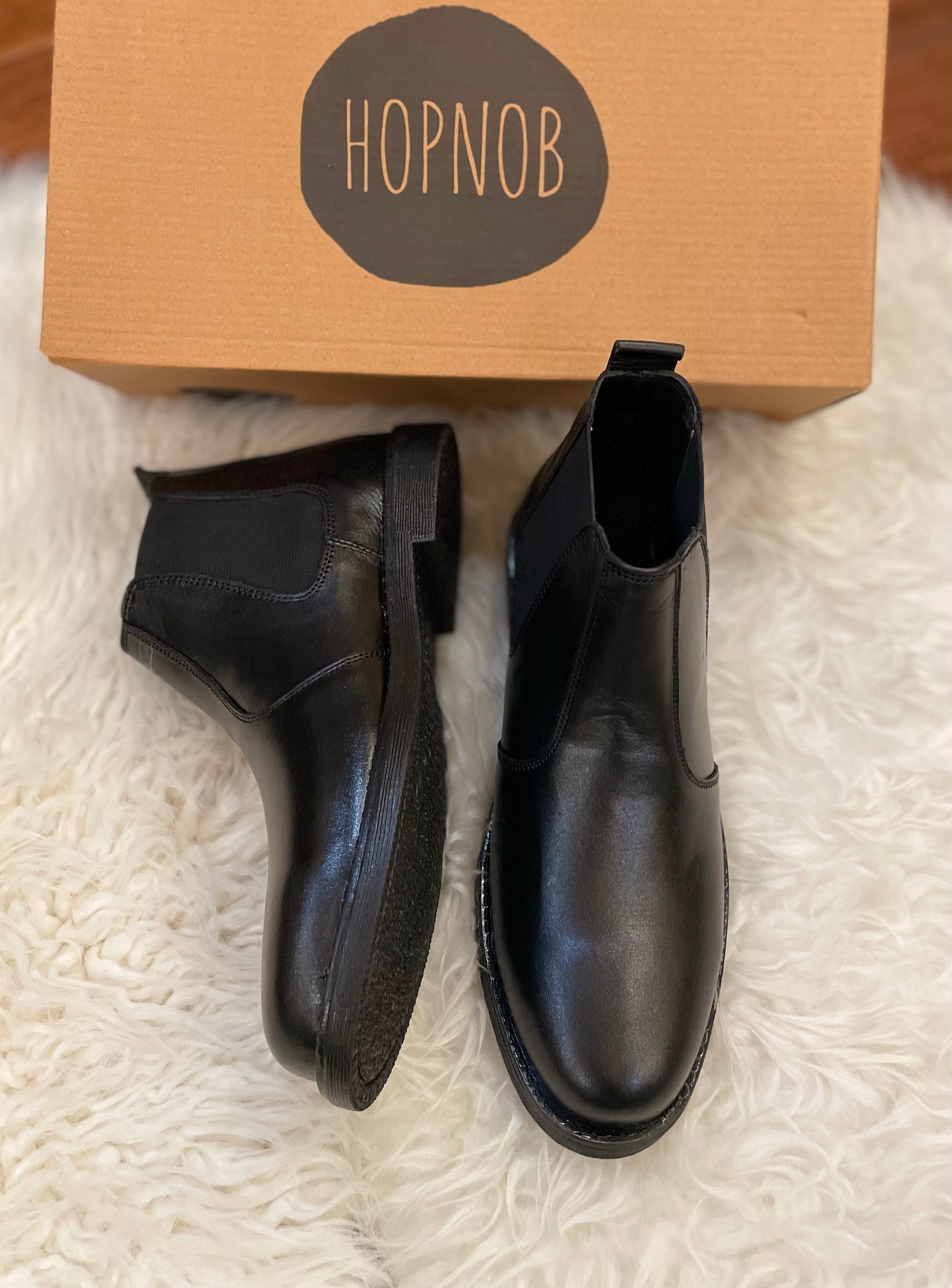 Pure Cow Leather Chelsea Boots