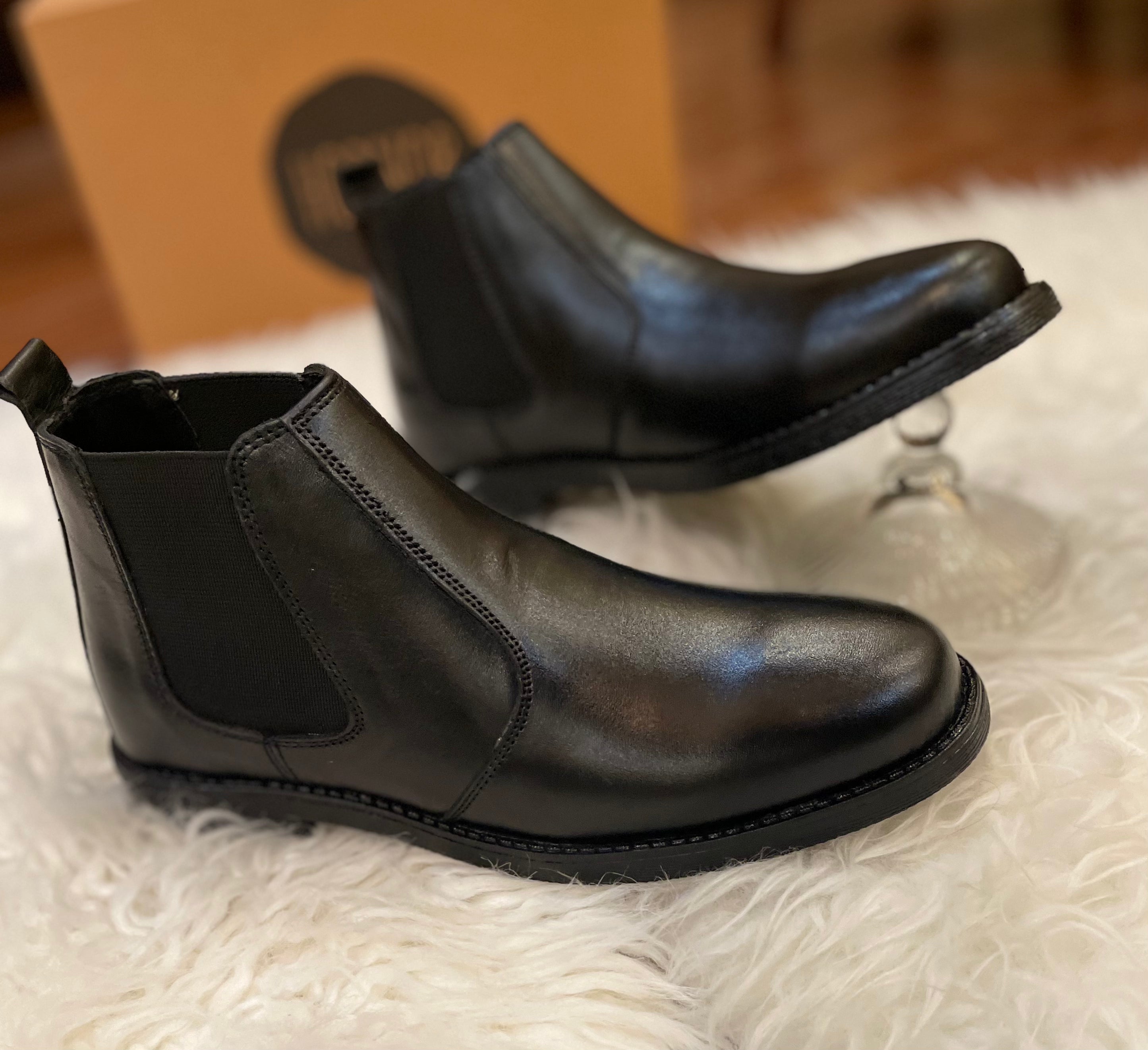 Pure Cow Leather Chelsea Boots