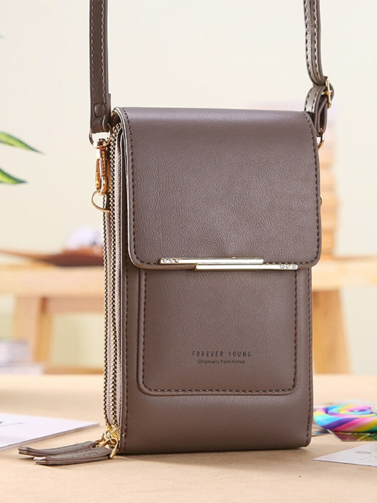 Multifunctional Touch Screen Phone Crossbody Wallet Bag
