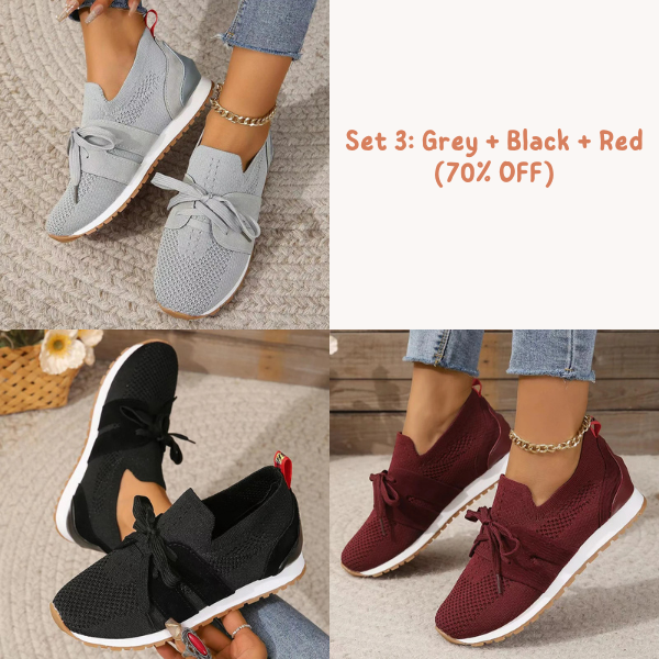 🔥Women's Breathable Flying Woven Orthopedic Sneakers (SALE 70% OFF)
