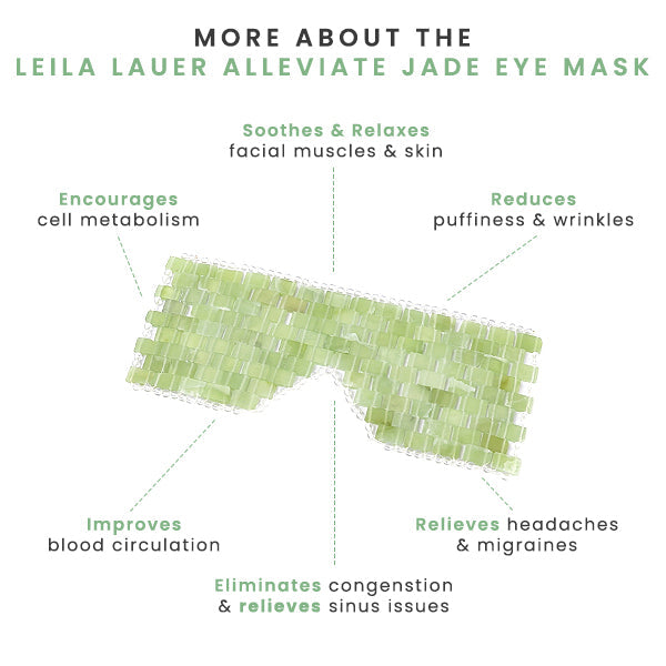 LeilaLauer Alleviate Jade Eye Mask