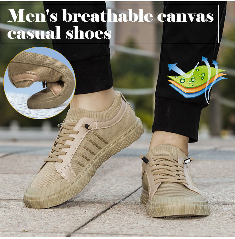 Men's Breathable Canvas Causal Shoes