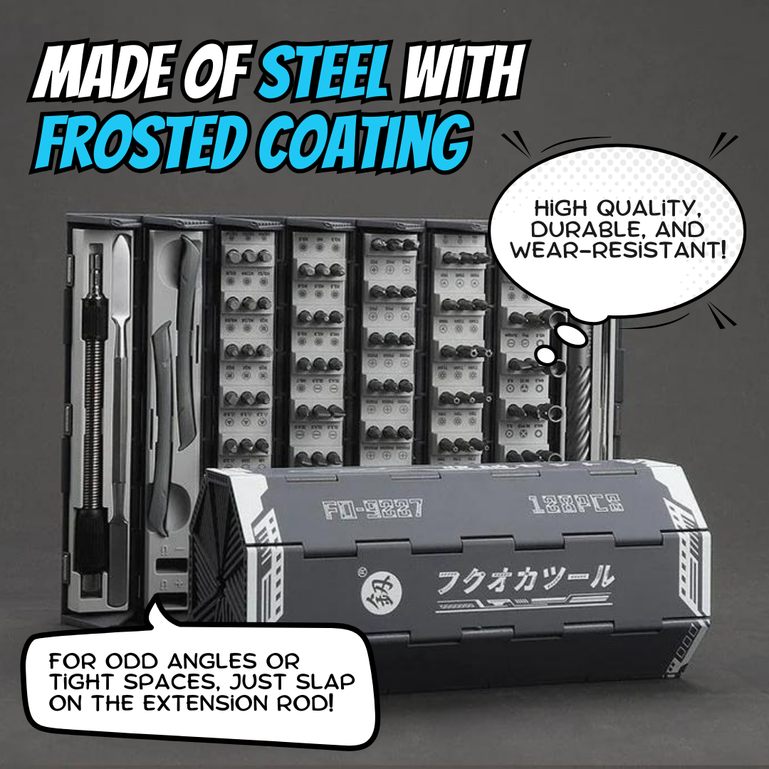 128-in-1 Universal Screwdriver Set